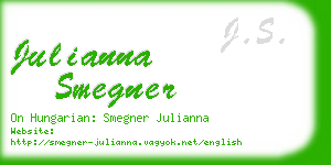 julianna smegner business card